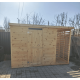 Деревянный сарай с дровником 3500x2200 мм