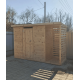 Деревянный сарай с дровником 3500x2200 мм